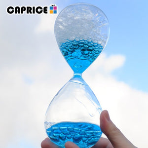 Liquid Droplet Hourglass Art Decorative Sandglass Sablier Liquide Bubble Home Decoration Accessories Ornaments Home Gift SL-QP