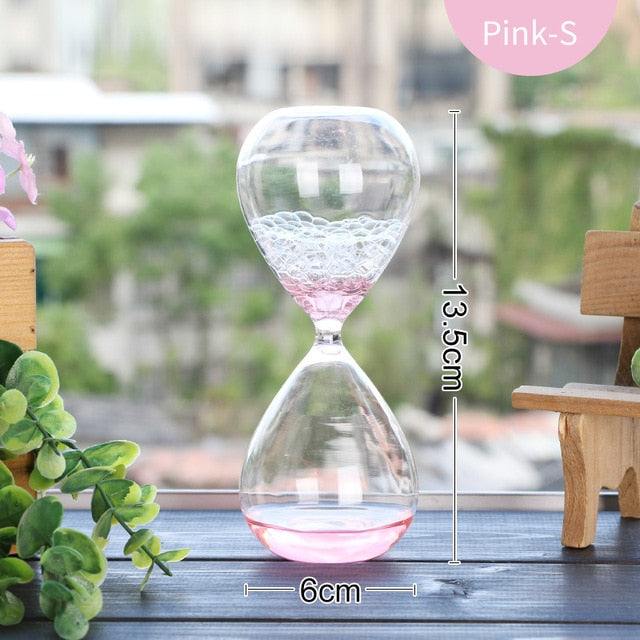 Liquid Droplet Hourglass Art Decorative Sandglass Sablier Liquide Bubble Home Decoration Accessories Ornaments Home Gift SL-QP