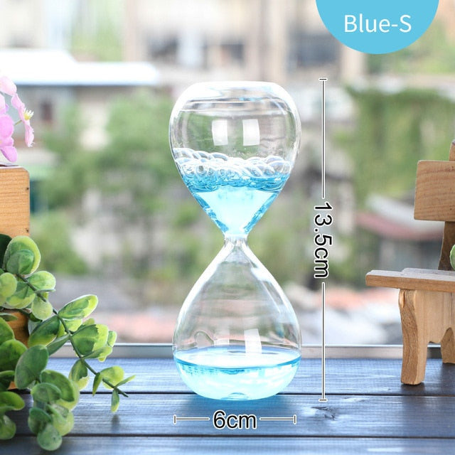 Liquid Droplet Hourglass Art Decorative Sandglass Sablier Liquide Bubble Home Decoration Accessories Ornaments Home Gift SL-QP