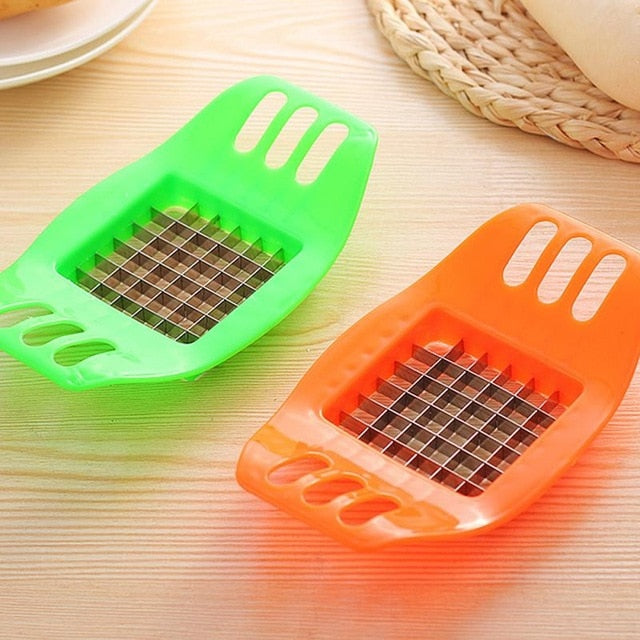 1pc French Fry Cutter Stainless Steel Potato Slicer Vegetable Graters French Fry Chopper Chips Kitchen Gadgets Accessories Cheap