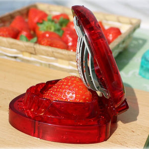 1pcs Strawberry Slicer Fruit Cutter Kitchen Cooking Gadgets Carving Slice Tools Set home Portable Kitchen Gargets Tool 2020 NEW