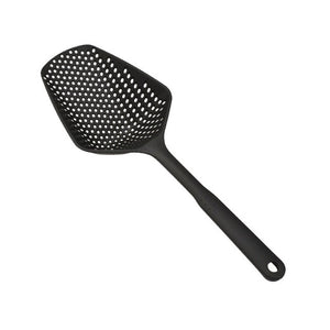 Long Handle Kitchen Gadgets Strainer Solid Color Cooking Colander Kitchen Scoop Plastic Tableware Colande Kitchen Accessories