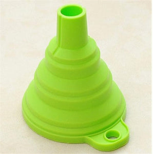 CHASANWAN1pcs Mini Silicone Foldable Funnel Hopper Kitchen Cozinha Cooking Tools Cuisine Kitchen  Accessories Kitchen Gadgets