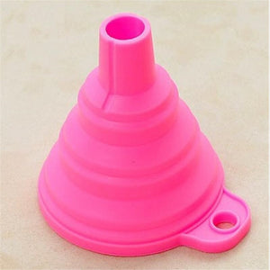 CHASANWAN1pcs Mini Silicone Foldable Funnel Hopper Kitchen Cozinha Cooking Tools Cuisine Kitchen  Accessories Kitchen Gadgets