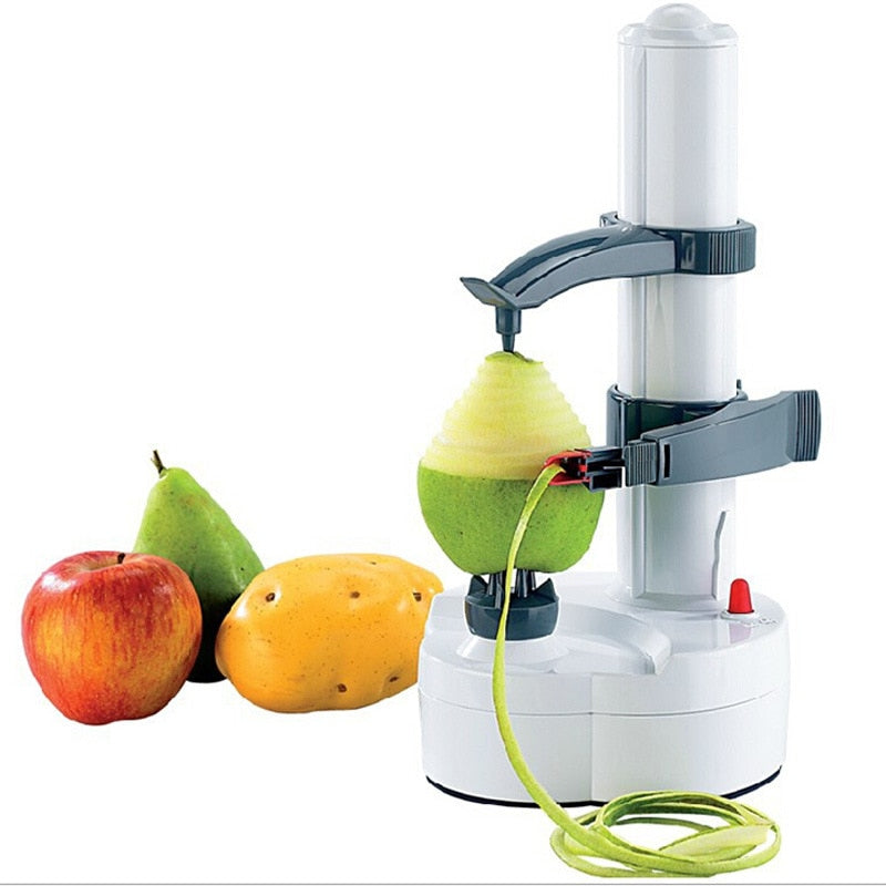 Multifunction Stainless Steel Electric Peeler Automatic Fruit Vegetable Peeler Three Spare Blades Potato Peeling Machine