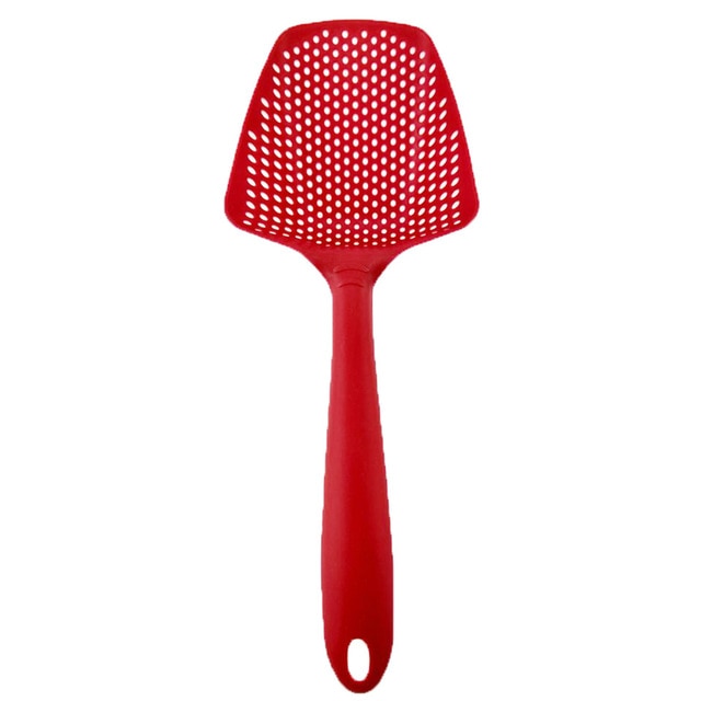 1pcs Scoop Colander Plastic Drain Shovel Strainers Scoop Drain Veggies Water Scoop Skimmer Strainer Kitchen Accessories