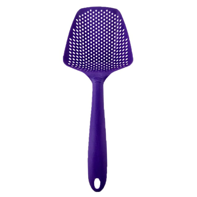 1pcs Scoop Colander Plastic Drain Shovel Strainers Scoop Drain Veggies Water Scoop Skimmer Strainer Kitchen Accessories