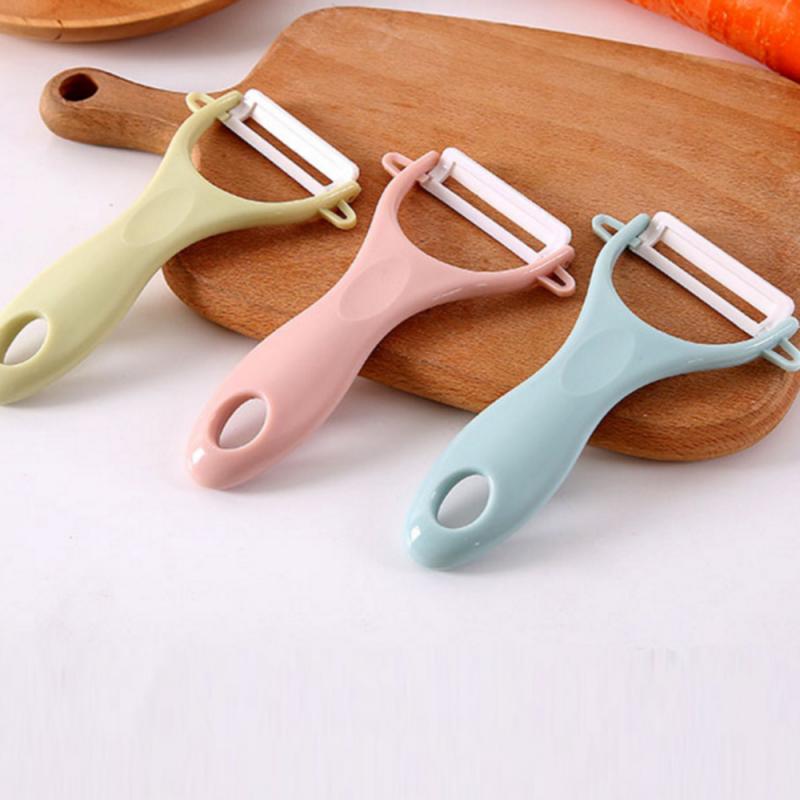 Durable Ceramic Fruit Vegetable Peeler Stainless Steel Potato Carrot Grater Cutter Sharp Peeler Slicer Kitchen Accessories Gadge