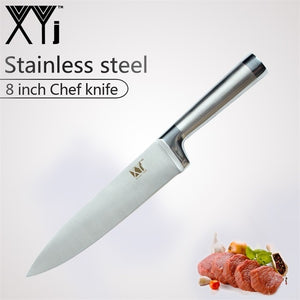 XYj Kitchen Knife Set 7Cr17mov Germany Stainless Steel Chef Knives Fruit Utility Santoku Chef Slicing Bread Sharp Cooking Knife