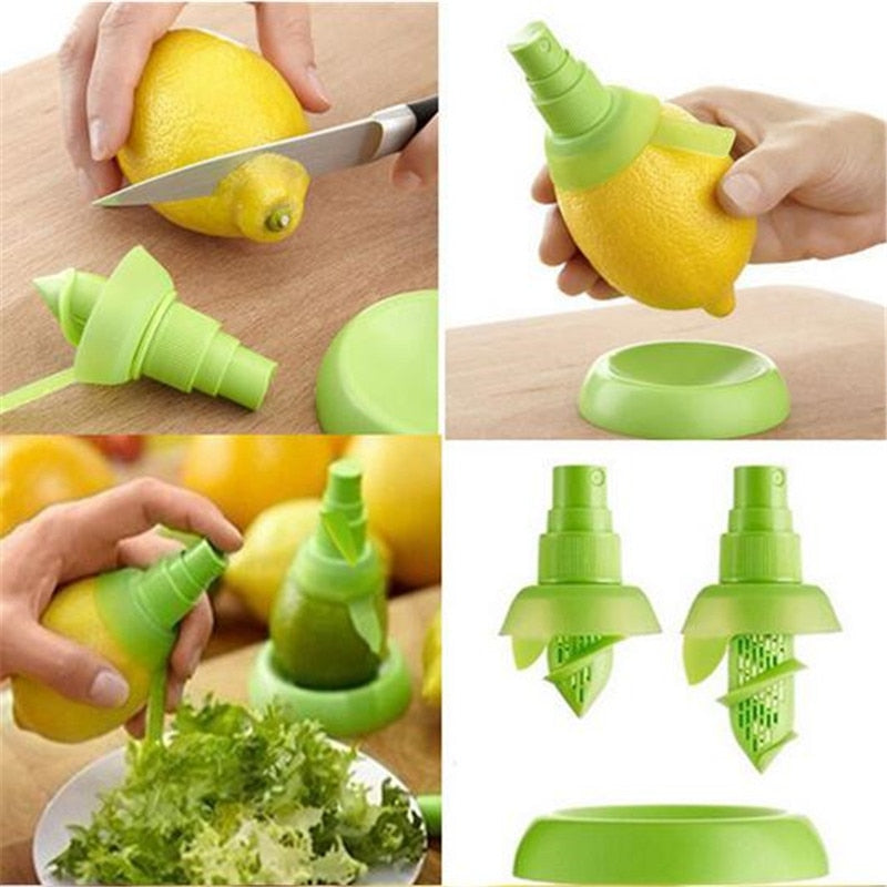 1 Set Kitchen Accessories Creative Lemon Sprayer Fruit Juice Citrus Lime Juicer Spritzer Kitchen Gadgets Goods for The Kitchen.Q