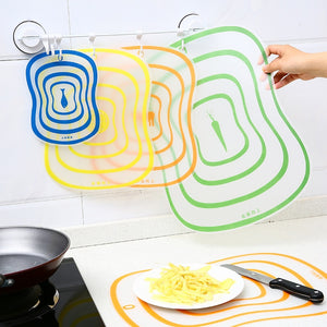 1pc Kitchen Transparent Flexible Frosted Assortment Cutting Board Plastic Cutting Fruit Cutting Board Kitchen Accessories Cocina