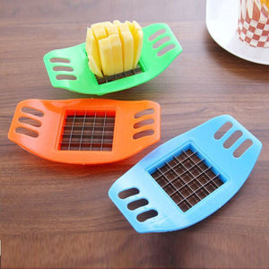 Stainless Steel Vegetable Potato Slicer Cutter Chopper Chips Making Tool Potato Cutting Fries Tool Kitchen Accessories E#CH