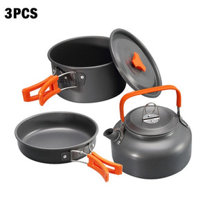 Camping Cookware Outdoor Cookware Set Camping Tableware Cooking Set Travel Tableware Cutlery Utensils Hiking Picnic Set