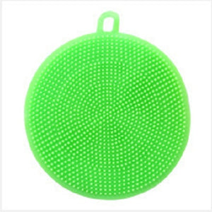 Kitchen Accessories Silicone Cleaning Brush Fruit and Vegetable Cleaning Tool Pad Pot Dishwashing Sponge Scouring Pad Gadget T