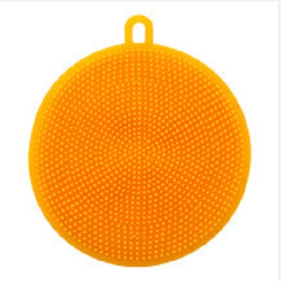 Kitchen Accessories Silicone Cleaning Brush Fruit and Vegetable Cleaning Tool Pad Pot Dishwashing Sponge Scouring Pad Gadget T