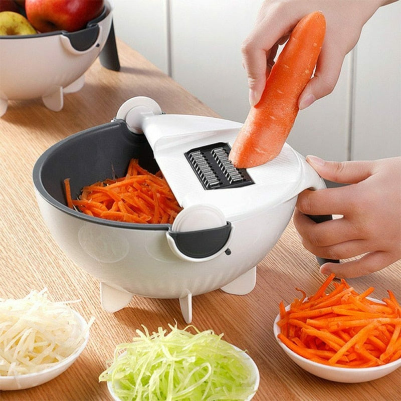 Multi-Function 9 In1 Slicer Food Cutter Fruit Vegetable Chopper Grater Peeler With 7 Blades Kitchen Gadgets Accessories 2020