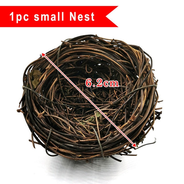 8pcs Artificial Little Parrot bird Nest figurine animal Model home decor miniature fairy garden decoration accessories modern