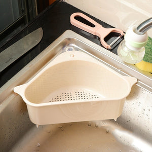 Kitchen Accessories Sink Strainer Drain KitchenTool Vegetable Fruit Drainer Basket Sponge Soap Storage Shelf Kitchen Gadgets New