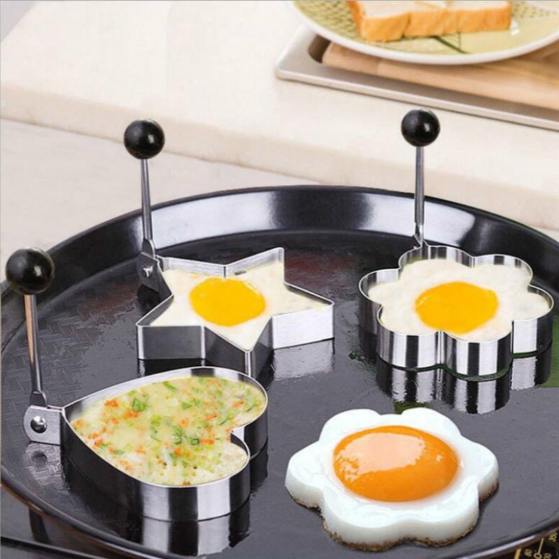 1 Pcs Kitchen Accessories Stainless Steel Fried Egg Shaper Pancake Mould Omelette Mold Frying Egg Cooking Tools  Kitchen Gadgets