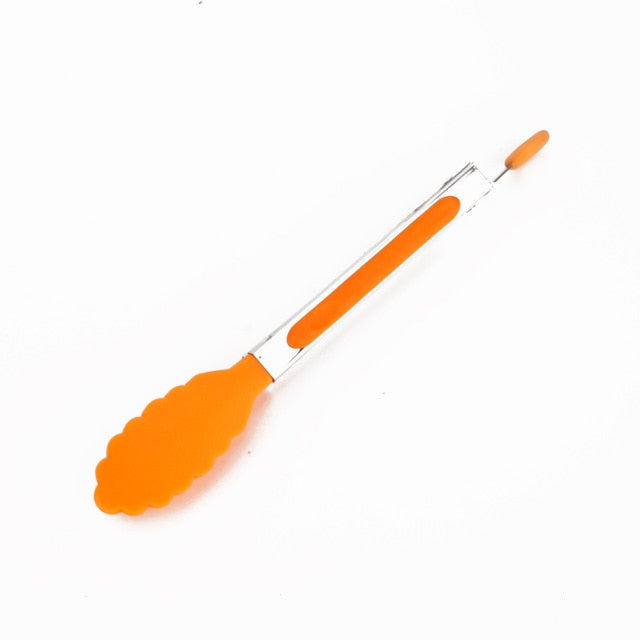 Kitchen Accessories plastic Silicone Kitchen Cooking Salad Serving Stainless Steel Handle Utensil Kitchen Tools Kitchen Gadgets