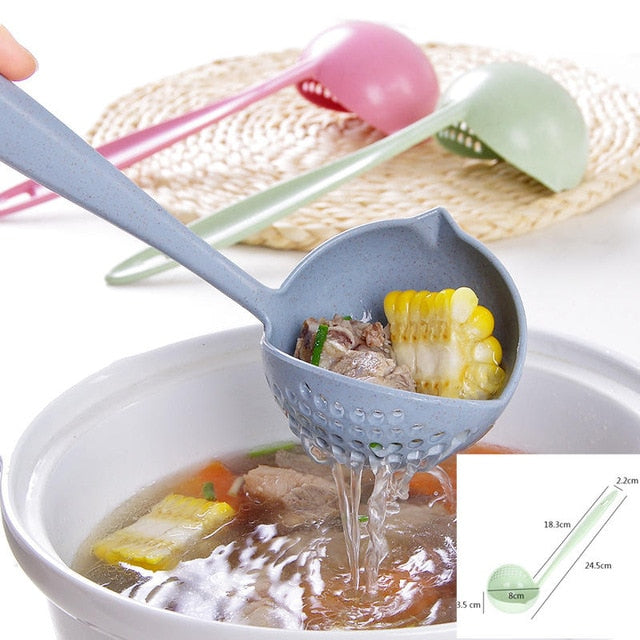 Kitchen Accessories plastic Silicone Kitchen Cooking Salad Serving Stainless Steel Handle Utensil Kitchen Tools Kitchen Gadgets