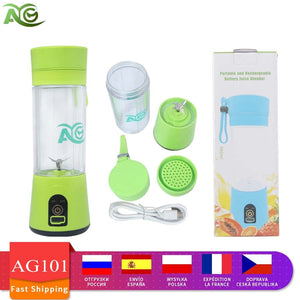 AG portable blender usb mixer electric juicer machine smoothie blender mini food processor personal blender cup juice blenders