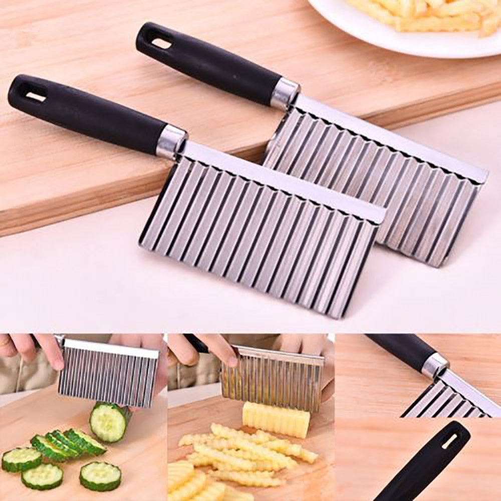 Potato Wavy Edged Tool Peeler Cooking Tools kitchen knives Accessories Stainless Steel Kitchen Gadget Vegetable Fruit Cutting#30