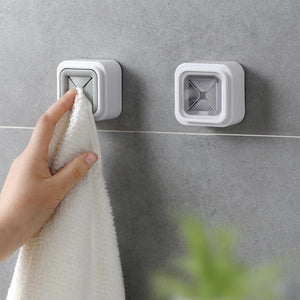 Wash Cloth Clip Towel Plug Holder Punch Free Self-adhesive hook Wall Mount bathroom Towel Holder kitchen accessories organizer