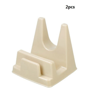 2pcs Kitchen Housekeeper Plastic Pot Pan Cover Shell Cover Sucker Tool Bracket Storage Organizer Rack Hanger Kitchen Accessories