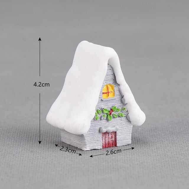 New Christmas Sled Deer model cartoon animal Figurine Dollhouse cake home decor miniature fairy garden decoration accessories