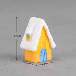 New Christmas Sled Deer model cartoon animal Figurine Dollhouse cake home decor miniature fairy garden decoration accessories