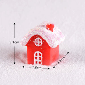 New Christmas Sled Deer model cartoon animal Figurine Dollhouse cake home decor miniature fairy garden decoration accessories