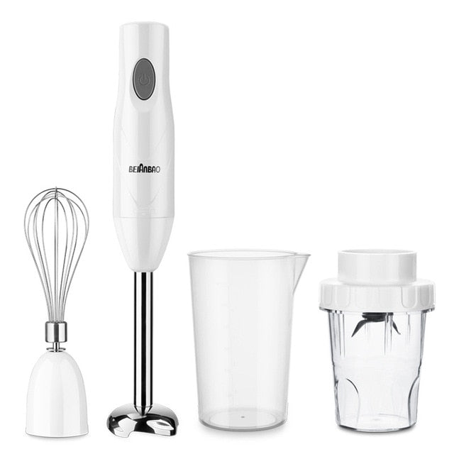 Blenders 4-in-1 Stainless Steel Immersion Hand Stick Blender Mixer Vegetable Meat Grinder 500ml Chopper Whisk 800ml Smoothie Cup