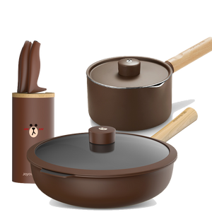 Kitchenware suit kitchen doesn't stick to the pot full set household milk pan frying pan knife cookware pots and pan set