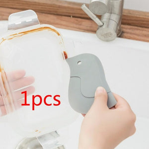 1Pc Cute Cartoon Shaped Soft Multifunction Squeegee Scraper Scraping Oil Spatula Plate Scraper Kitchen Baking Cleaning Tools