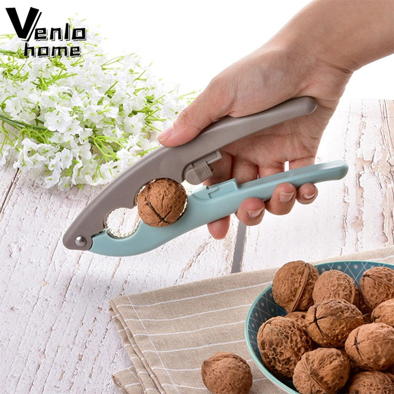 Portable Nut Cracker Kitchen Gadgets Tool Chestnut Sheller Walnut Opener Plier Metal Opener Nutcracker Kitchen Accessories 2020