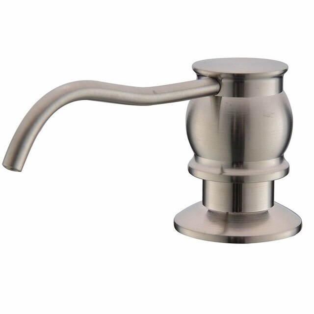 New Brushed Nickel&Oil Rubbed Black Bronze 100% Brass Kitchen&Bathroom Sink Liquid Soap Dispenser